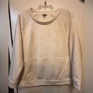 Talbots Women’s Speckled Cream Crew Neck Sweatshirt Size 1X